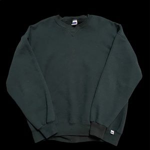 Vintage Russell Athletic black crewneck blank - 2XL
